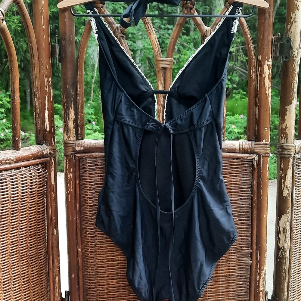 Black Kona Sol Lace One Piece Swimsuit - Picture 7 of 11